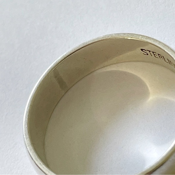 Sterling silver 1940s vintage simple band ring - Picture 6 of 8